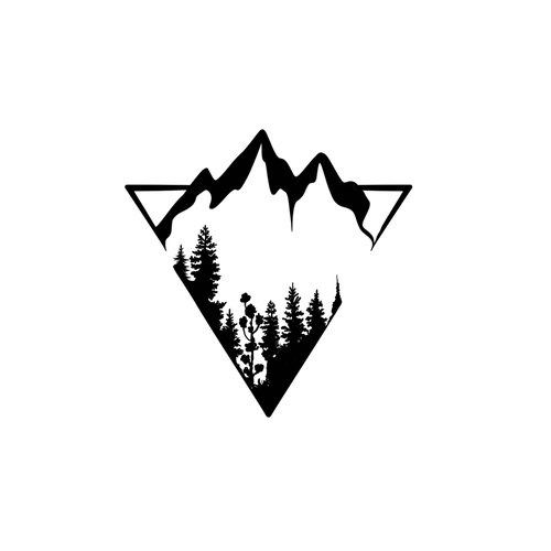 Minimalistische berg