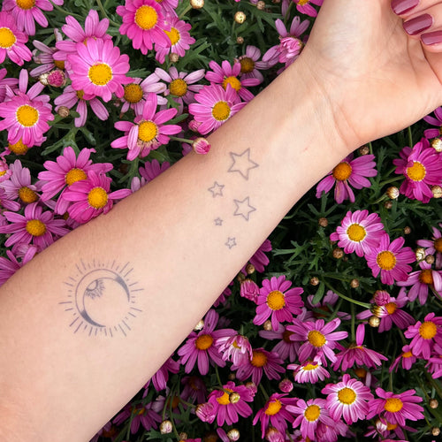 Zon maan tattoo