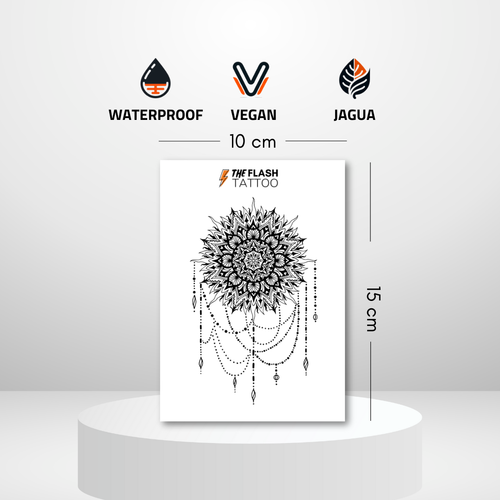 Tatouage grand mandala pour femme