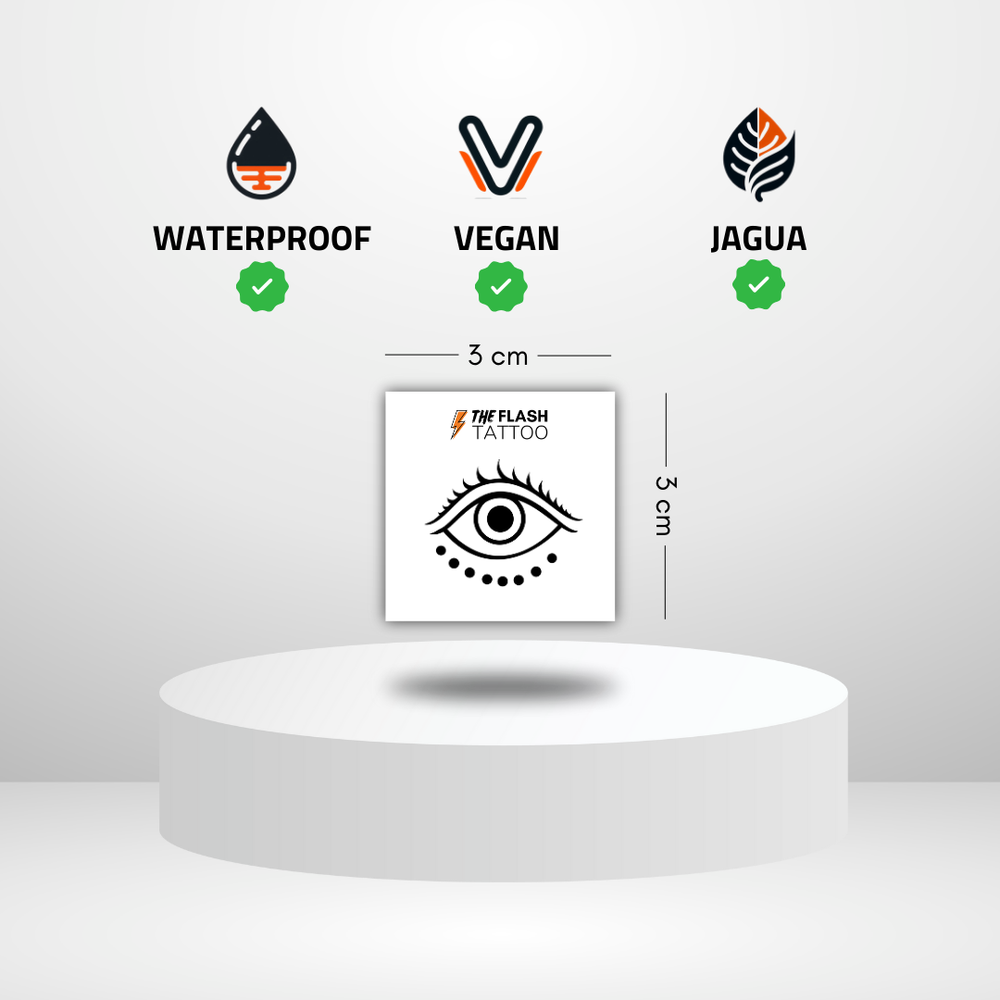 tatouage oeil de protection minimaliste idéal pour poignet et main
