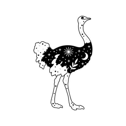Struisvogel tattoo