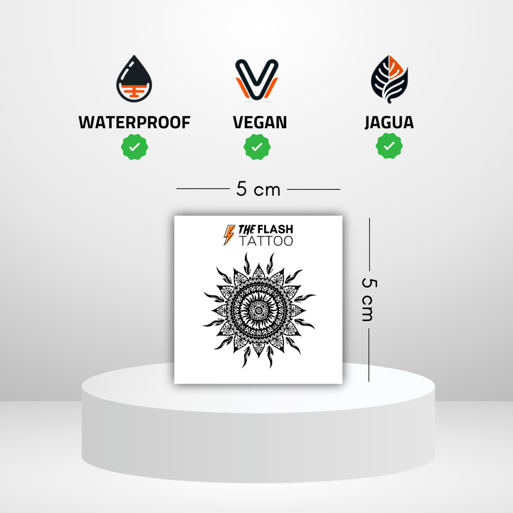 Tatouage semi permanent soleil