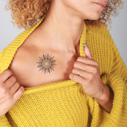 Tatoeage van de zon