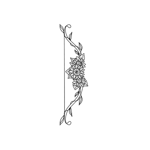 Zonnebloem strik